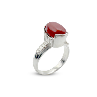 Coral Women Ring - Stairs Band design