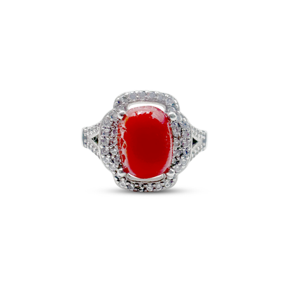 Coral Women Ring - Zircon Bridge Design