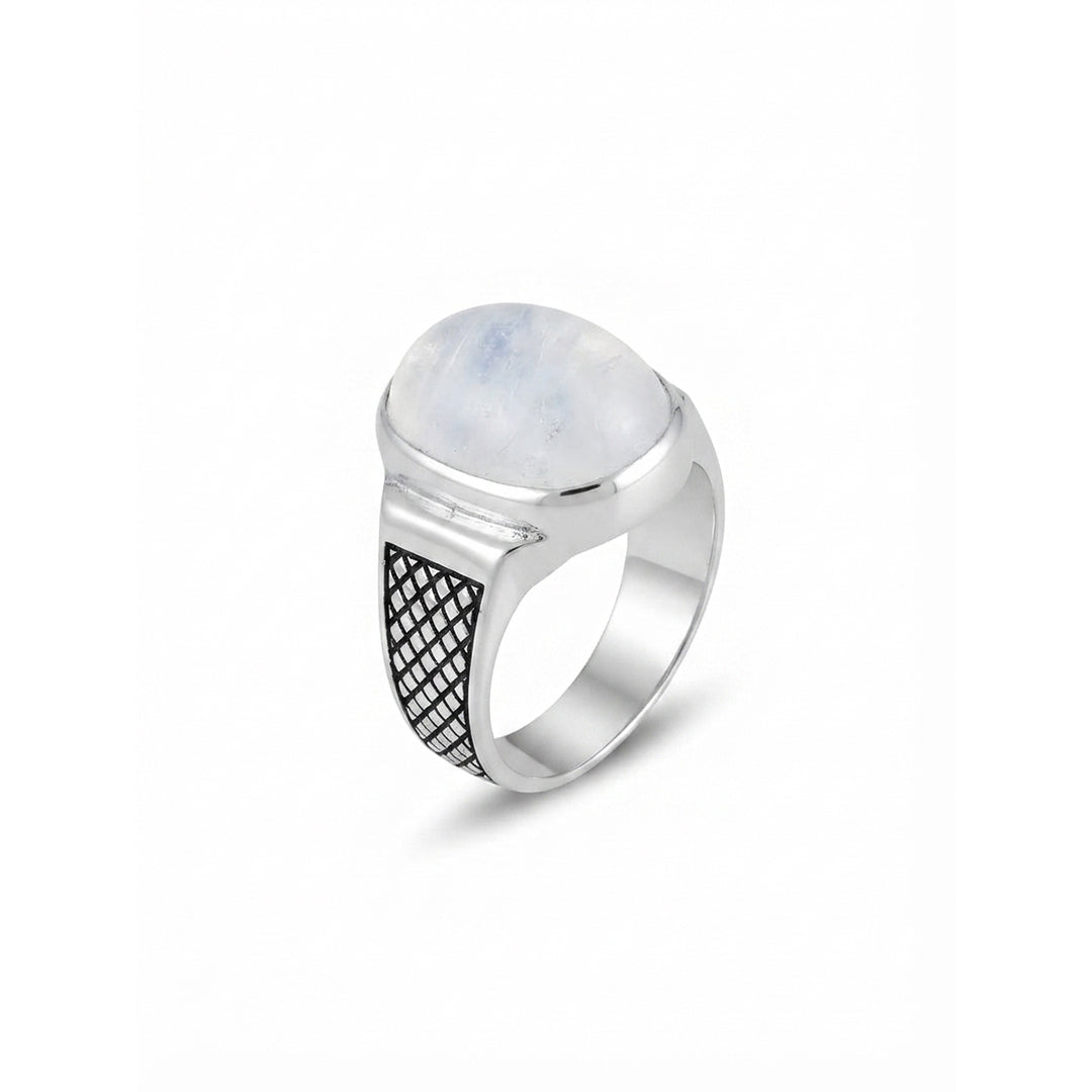 Dur e Najaf Men Ring - Classic Silver Design
