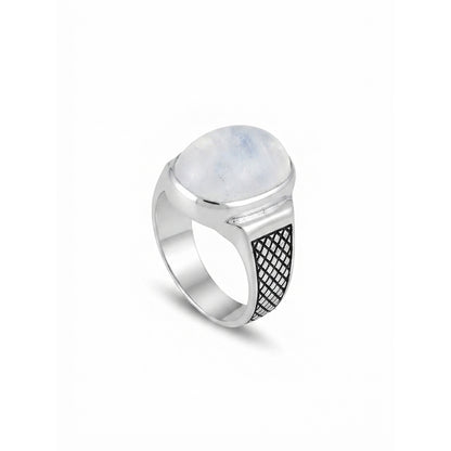 Dur e Najaf Men Ring - Classic Silver Design