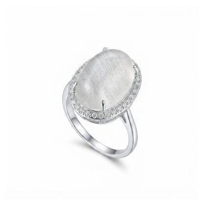 Dur e Najaf Women Ring - Floral Halo Ring