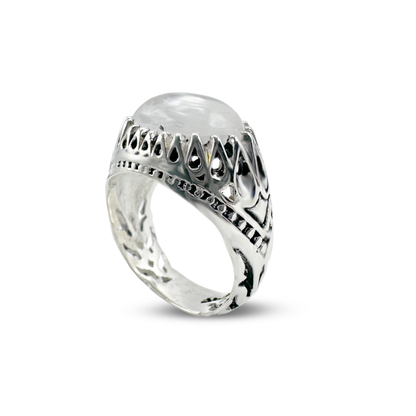 Dur e Najaf Men Ring - Oppose Lattice Design