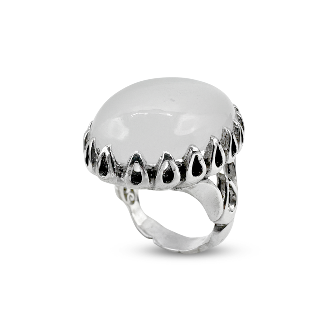 Dur e Najaf Men Ring - Flame Top Design
