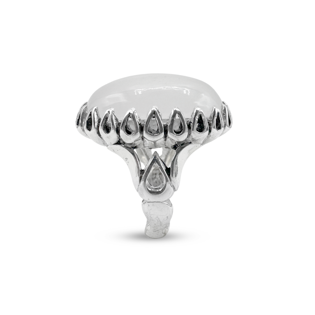 Dur e Najaf Men Ring - Flame Top Design