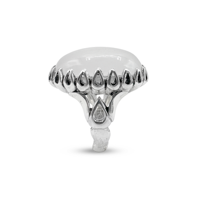 Dur e Najaf Men Ring - Flame Top Design