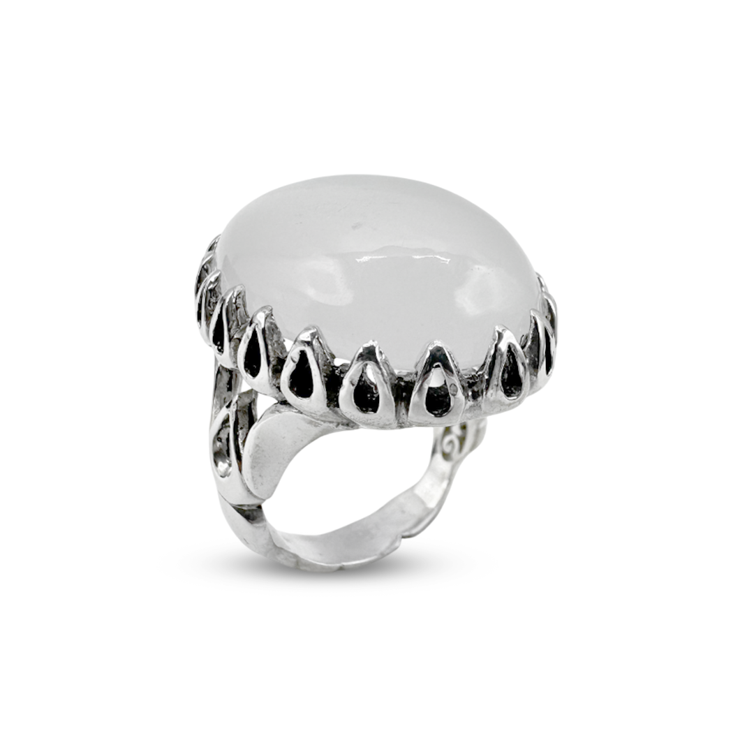 Dur e Najaf Men Ring - Flame Top Design