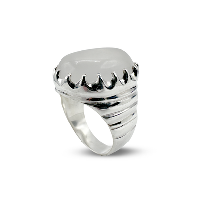 Dur e Najaf Men Ring - Horizontal Line band