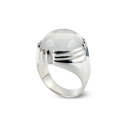 Dur e Najaf Men Ring - Cross Line Design