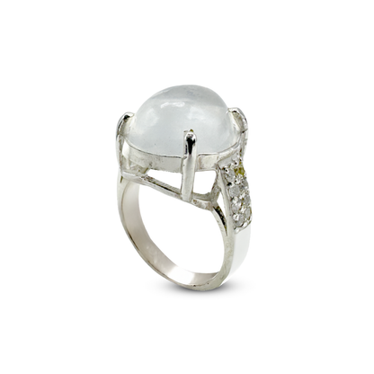 Dur e Najaf Women Ring - Zircon Strip Band design