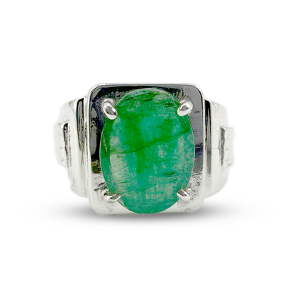 Emerald Men Ring - Past Glow Design