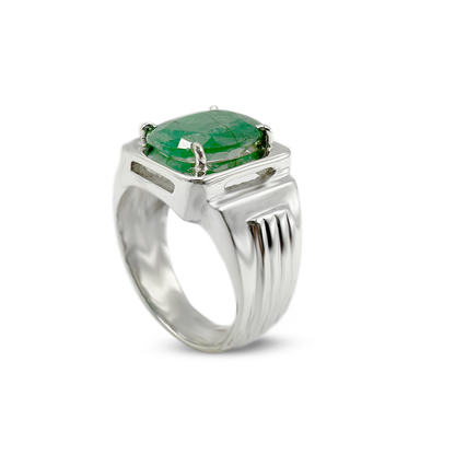 Emerald Men Ring - Past Glow Design