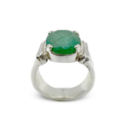 Emerald Men Ring - Dam Fall Design