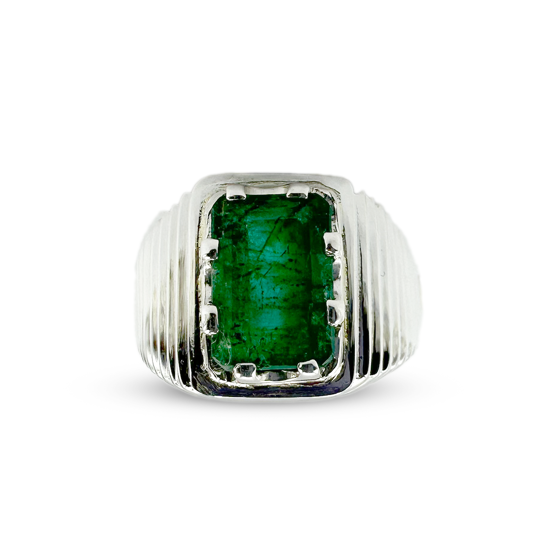 Emerald Men Ring - Clunch Design
