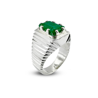 Emerald Men Ring - Clunch Design
