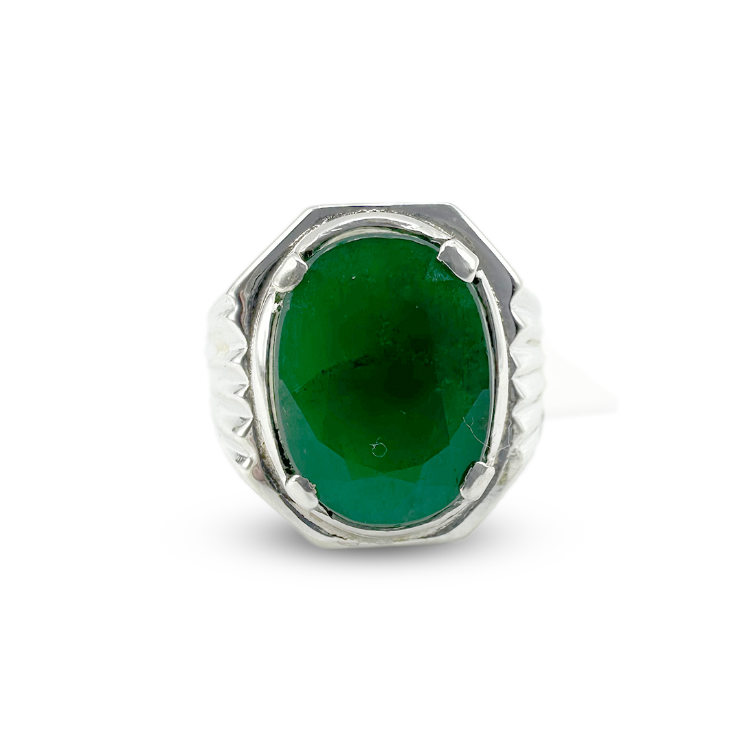 Emerald Men RIng - Outragious Design