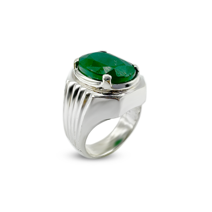 Emerald Men RIng - Outragious Design