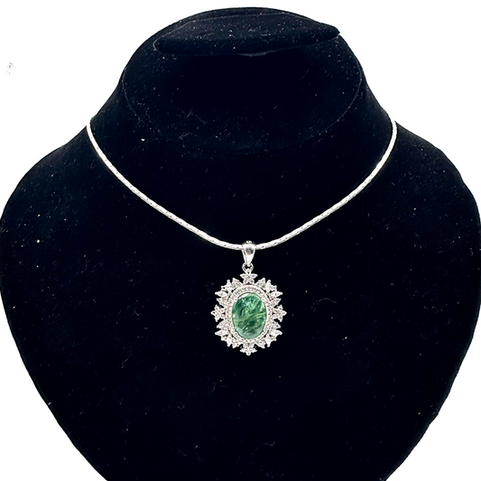 Emerald Pendant - Zircon Crystal Fame