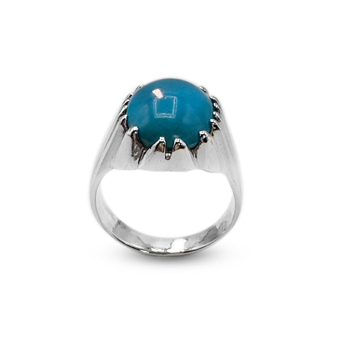 Feroza Men Ring – Sterling Silver Ring