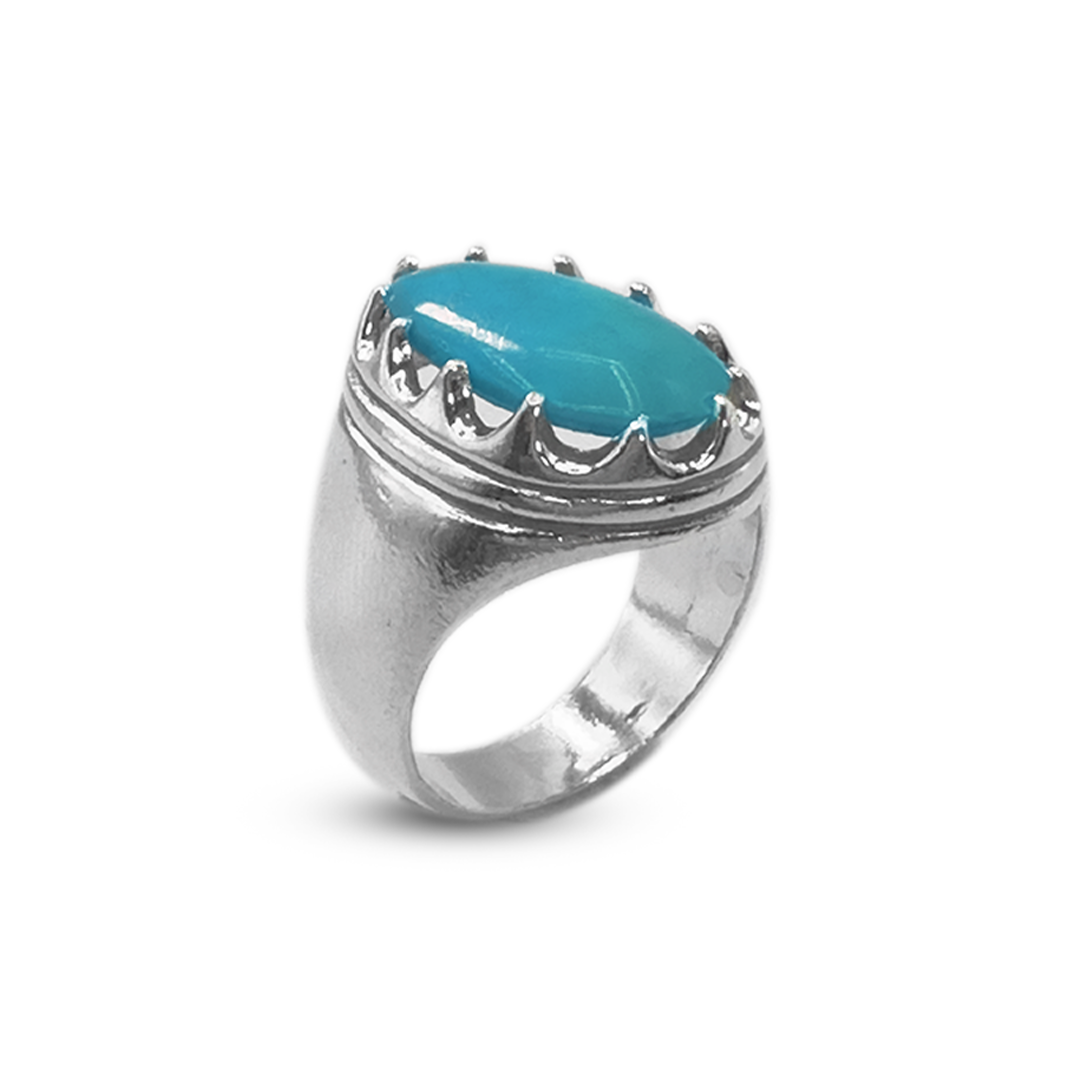 Feroza Men Ring – Shell Frame