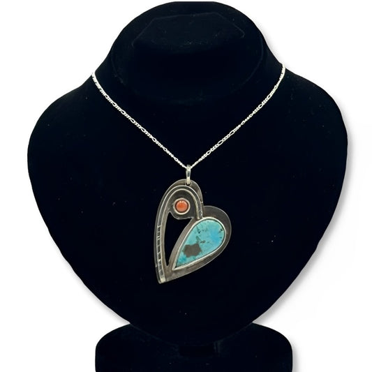 Feroza Pendant - Heart Wind Design