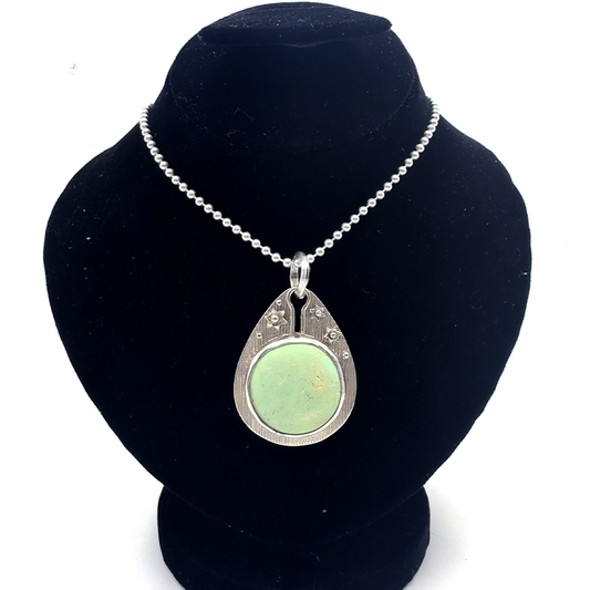 Feroza Pendant - Oval Bage Design