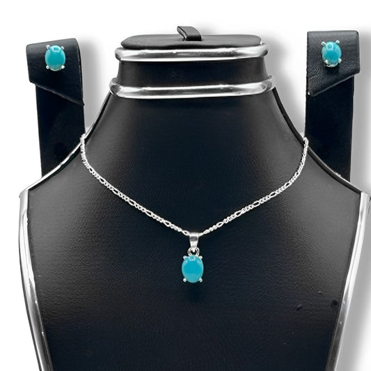 Feroza Pendant - Double Layer Set