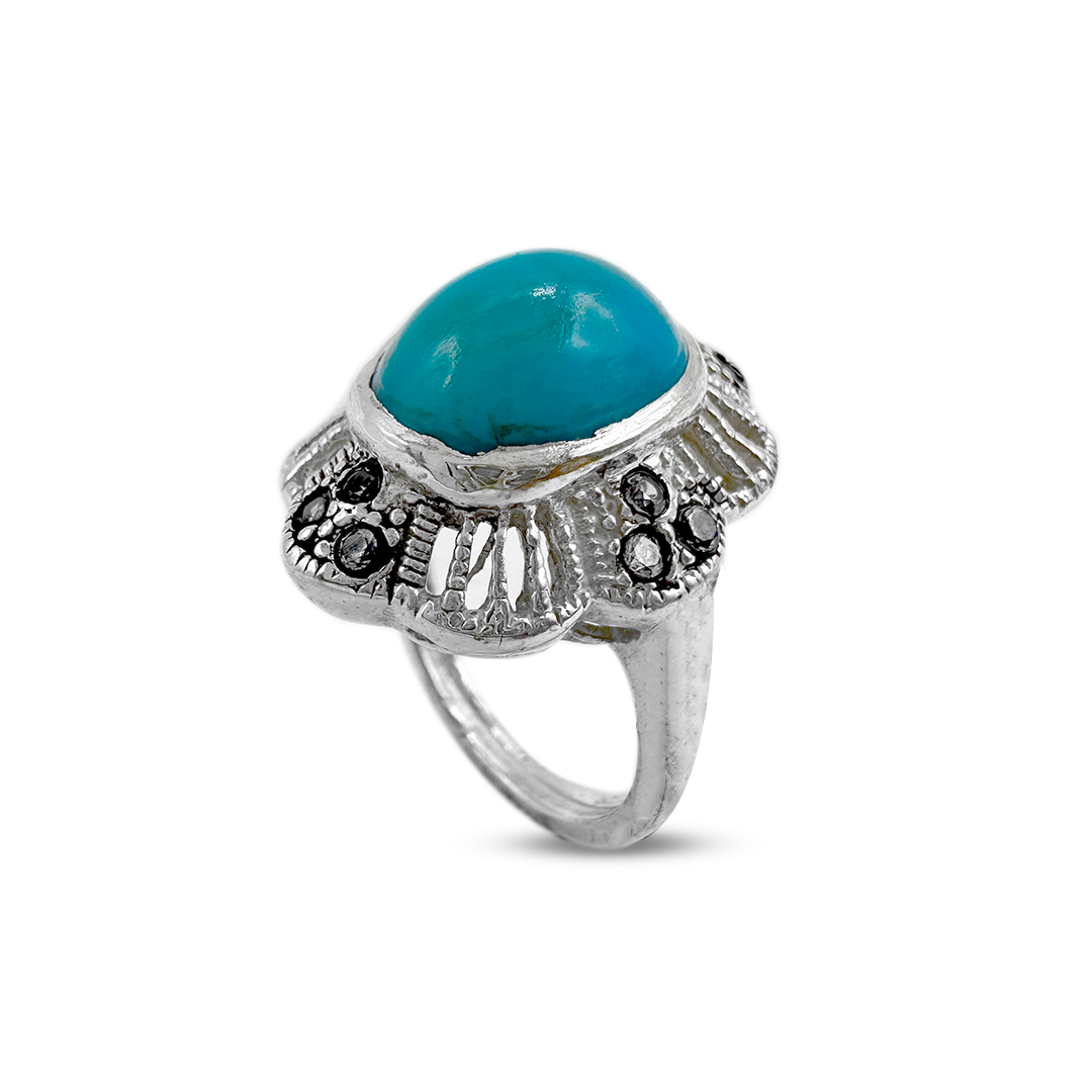 Feroza Women Ring - Zircon Umbrella Design