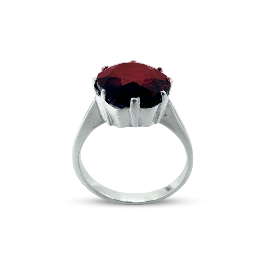 Garnet Women Ring - Wing Design