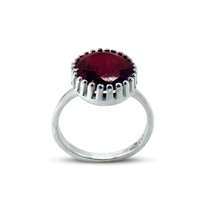 Garnet Women Ring - Fance Design