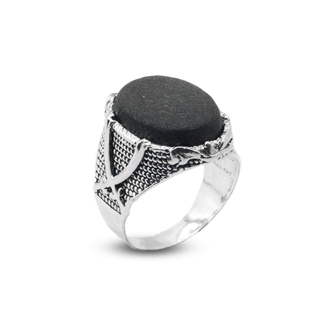 Hematite Men Ring – Sord Ring