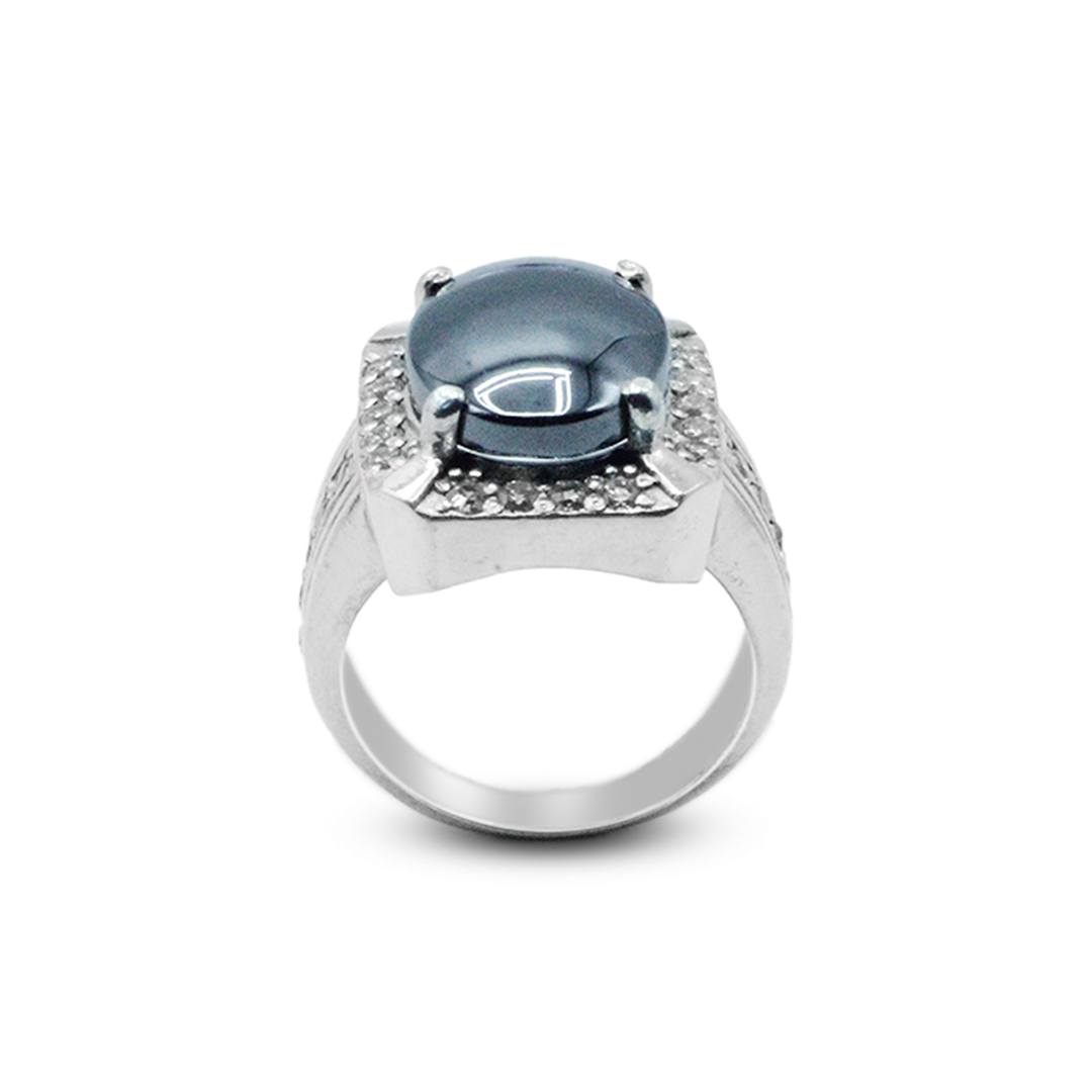 Hematite Men Ring - Royal Signet