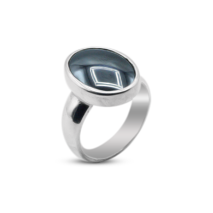 Hematite Women Ring – Simple Hand Made