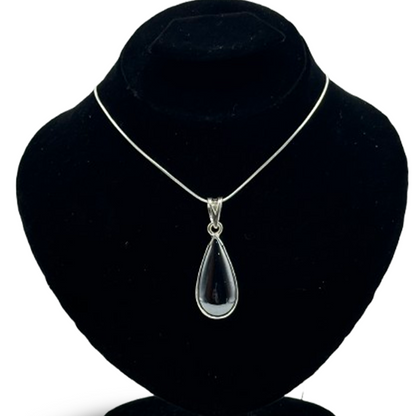 Hematite Pendant - Tear Drop