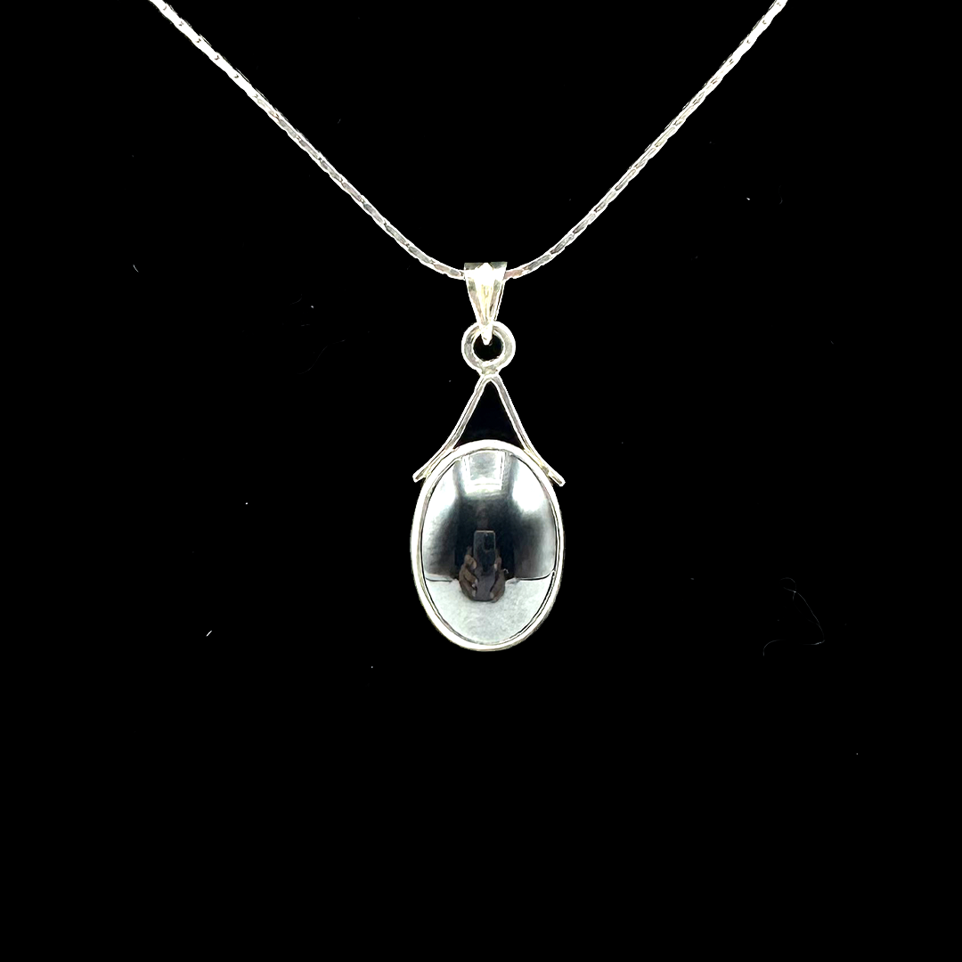 Hematite Pendant - Silver Cottage