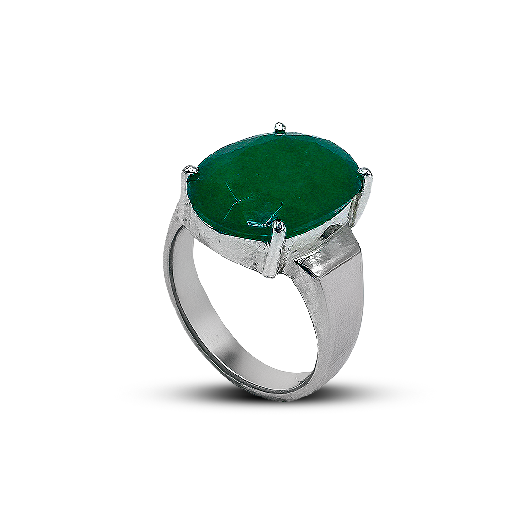 Jade Men Ring - Broad Band Design