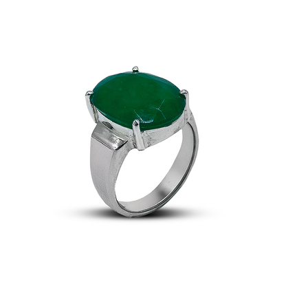 Jade Men Ring - Broad Band Design