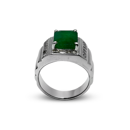 Jade Men Ring - Stairs Design