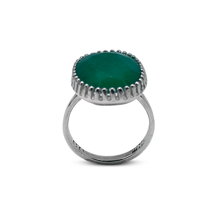 Jade Women Ring - Fance Cup Design