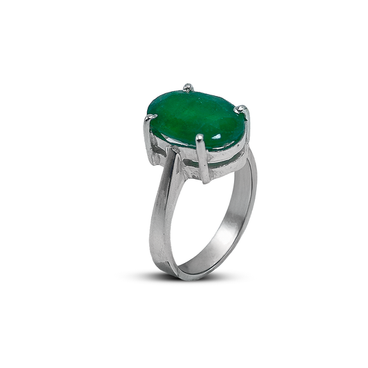 Jade Women Ring - Double layer Cup