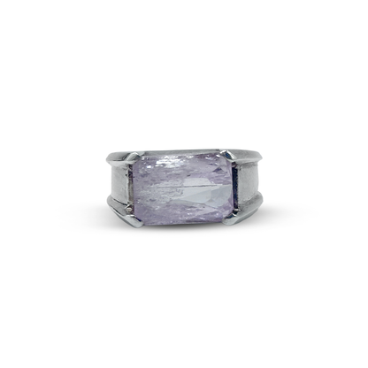 Kunzite Men Ring - Fancy Challa design