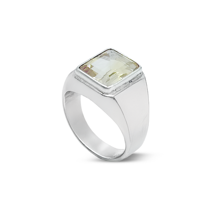 Kunzite Men Ring - Wall Design