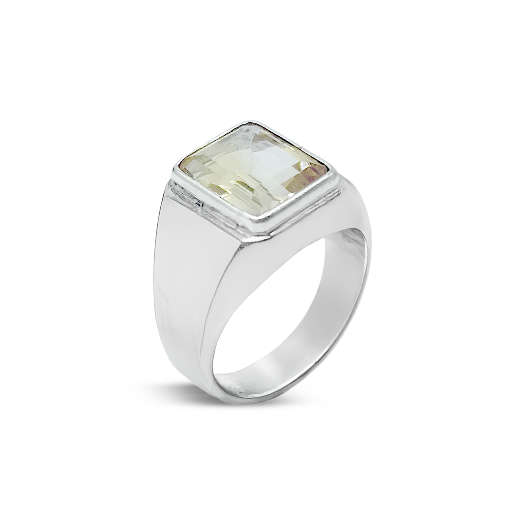 Kunzite Men Ring - Wall Design