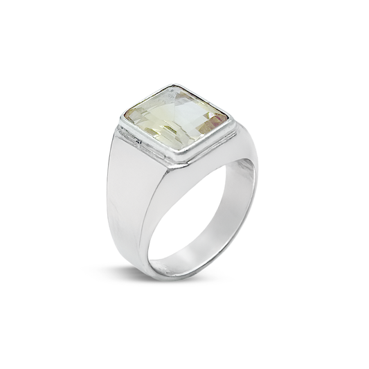 Kunzite Men Ring - Wall Design