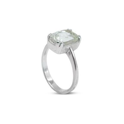 kunzite Women Ring - Prong Design