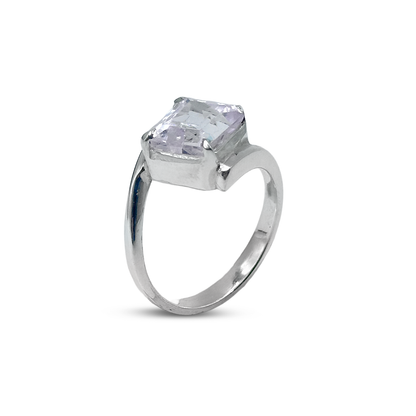 kunzite Women Ring - Bypass Design