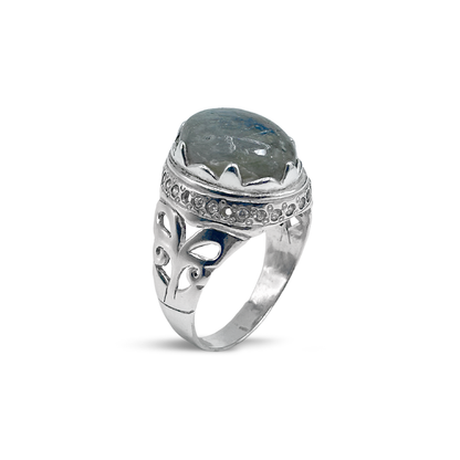 Labradorite Men Ring - Turquish Design