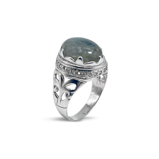 Labradorite Men Ring - Turquish Design