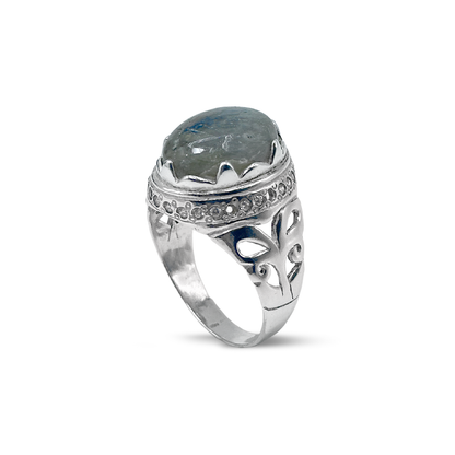 Labradorite Men Ring - Turquish Design