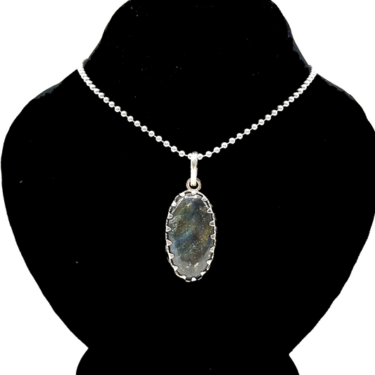 Labradorite Pendant - Facnced Over
