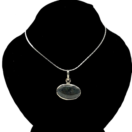 Labradorite Pendant - Vertical Cab